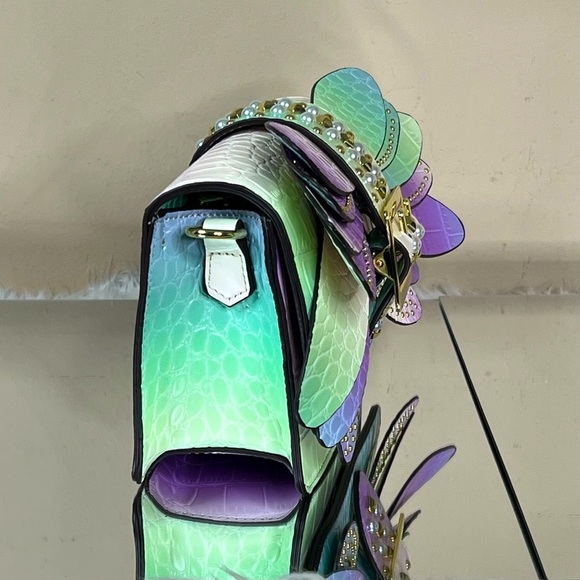 Butterfly Bloom Embellished Clutch - Picture 4 of 14